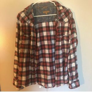 Red, White and Navy Flannel